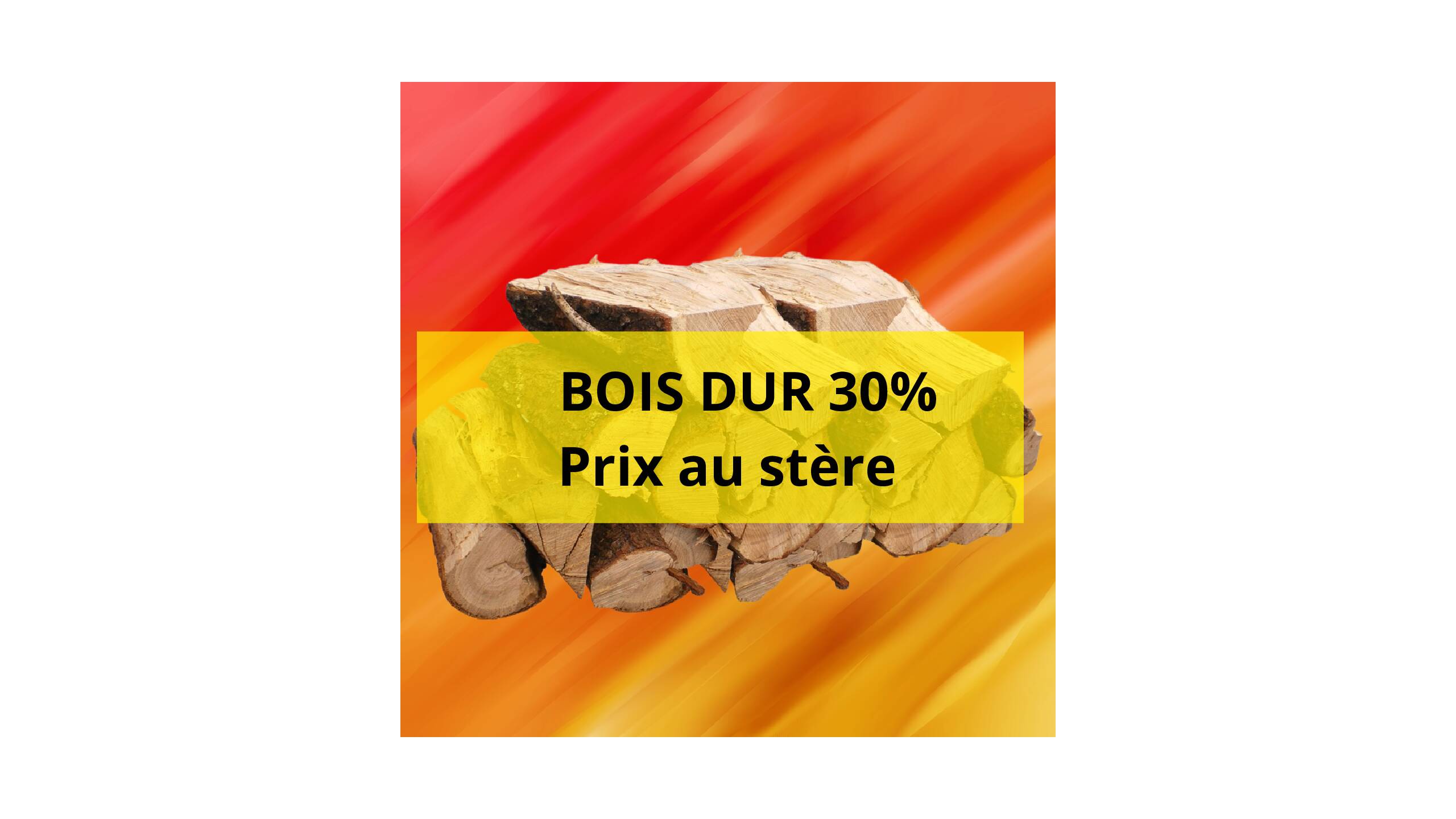 Bois dur - 30 cm